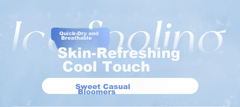 Borui Summer Lazy Flower Bud Pants Ice Cool Quick-Dry Casual Pants Chinese Style Slimming Curved Blade Pants Refreshing Breathable Slimming Banana Pants 1