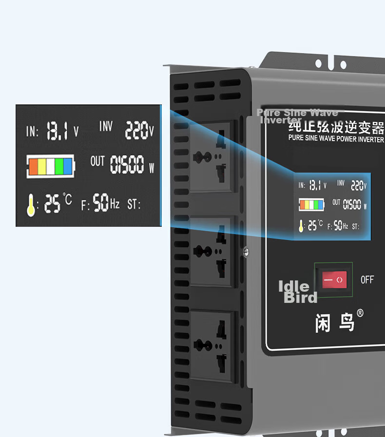 XIANNIAO Inverter, High-Power 72V to 220V Pure Sine Wave, 7000W Battery Tricycle Power Supply, Specialized for Street Vendors 19