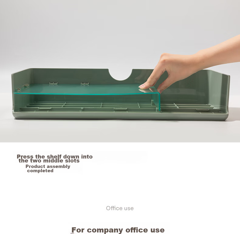 Deli Xdomo Series Computer Monitor Riser Stand, Display Laptop Stand Storage Rack, Green XDM32 10