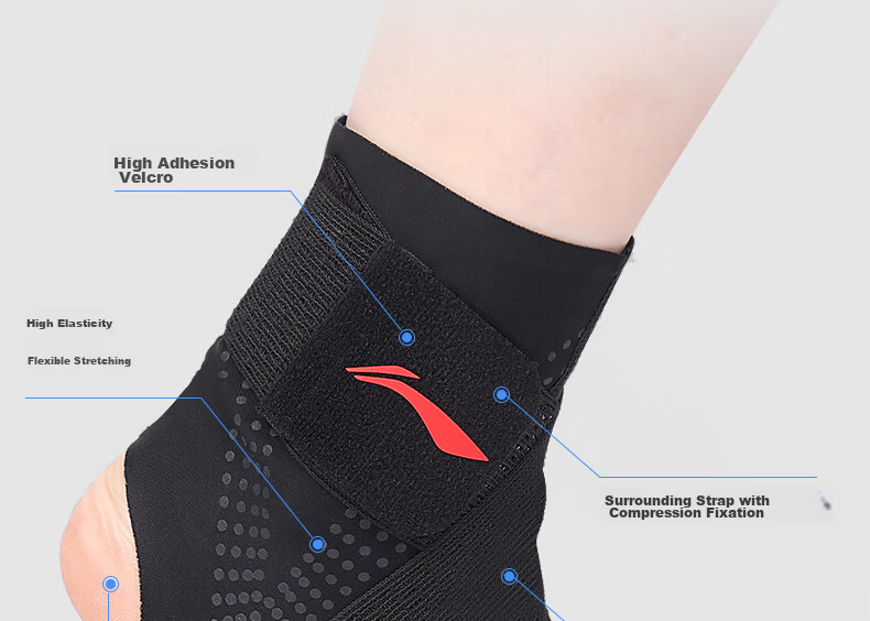 Li-Ning Children's Ankle Brace, Youth Sports Warm Ankle Protector, Foot Ankle Sleeve, Anti-Sprain Protection Gear, Soccer Ankle Strap 8
