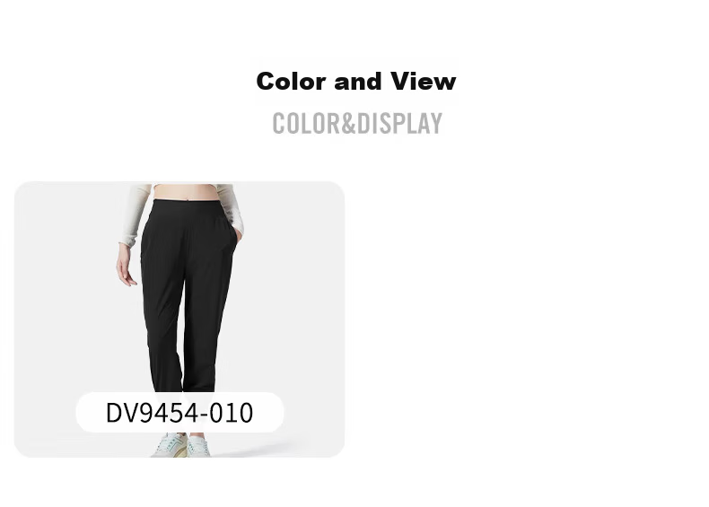 NIKE Women's Sports Pants, Spring And Summer Woven Joggers, Casual Pants HJ1051-013 Black Gray M 2