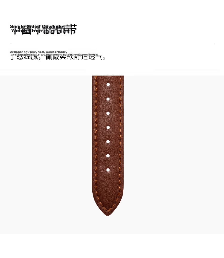 Julius Men's Watch Simple Leather Strap Fashion Trendy Waterproof Quartz Watch Valentine's Day Gift for Boyfriend 18