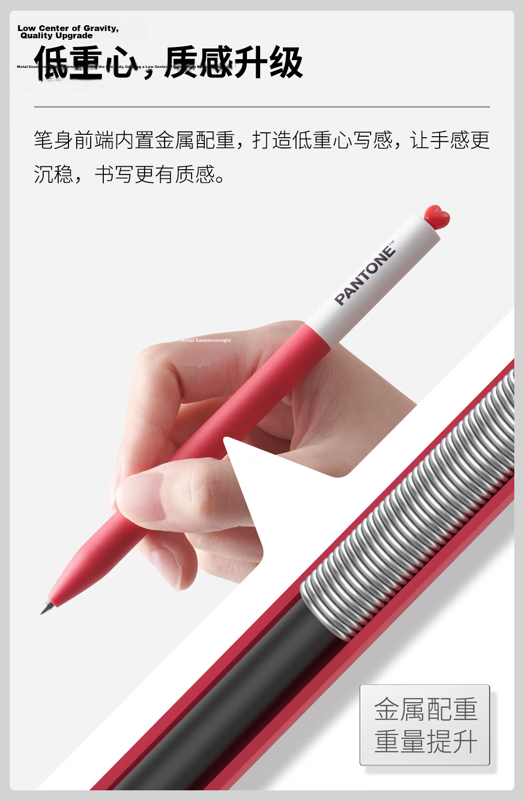 KACO x PANTONE Collaboration 0.5mm Gel Pen High-Value Signature Pen Quick-Dry Ballpoint Pen Black Ink Carbon Pen Student Exam Pen (2000) 2-Pack 9