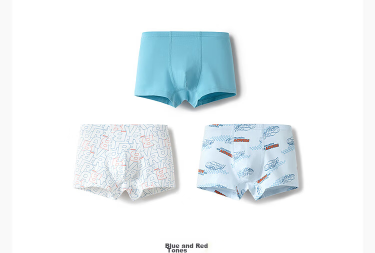 Balabala Baby Cotton Underwear A-Class Children's Boxer Briefs Boys 3-Pack [Peppa Pig IP] 208925170102 27
