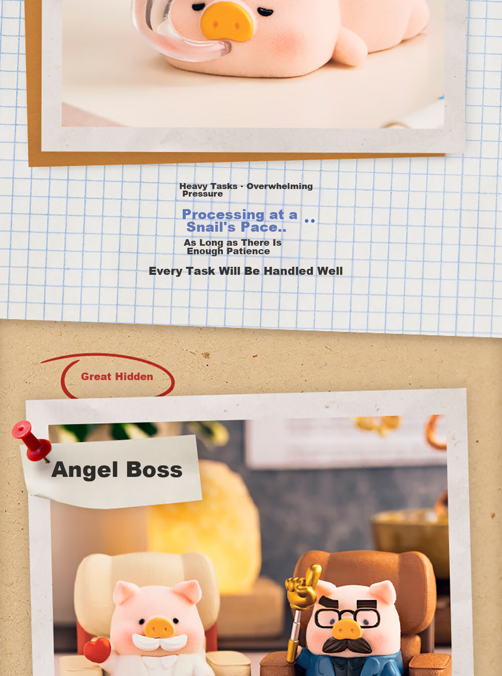 52TOYS Canned Pig LuLu Burger Delivery Action Blind Box Toy Trendy Figurine Full Box of 4 Gifts for Girlfriend 12