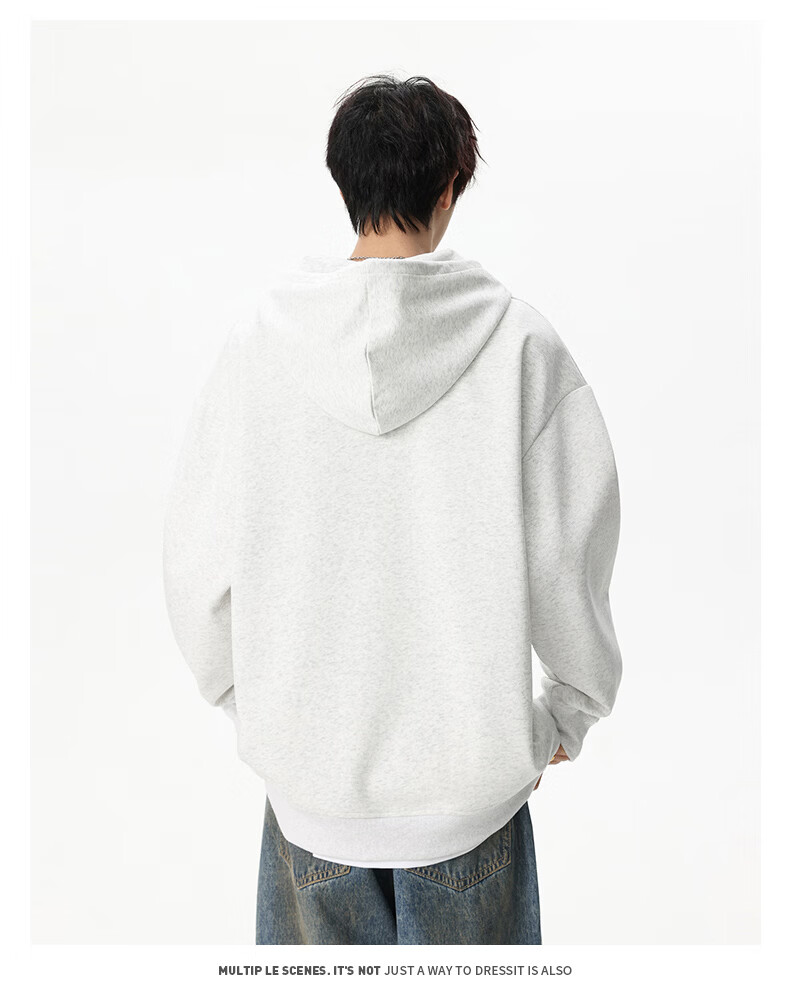 NASA GISS Men's Hoodie Loose Fit Solid Color Sports Sweatshirt Youth Long Sleeve Jacket Black M 56