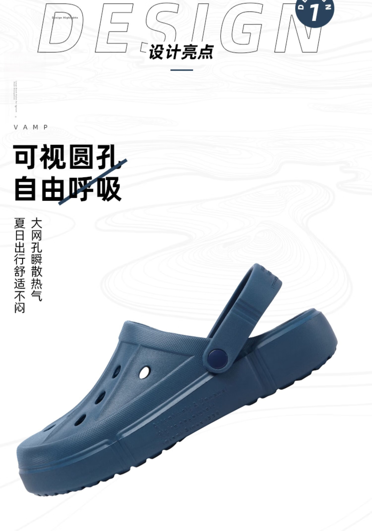CAMEL Perforated Shoes, Summer Breathable Beach Shoes, Closed-Toe Sandals for Men And Women, Soft-Soled Non-Slip Slippers, A12253a3037 14