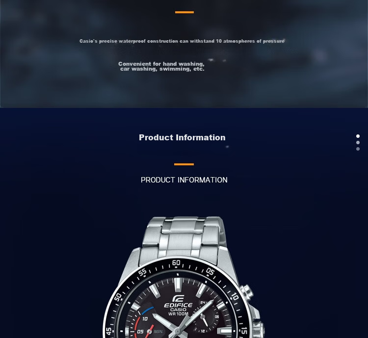 CASIO EDIFICE Men's Fashion Business Student Quartz Watch EFV-540D-1A 5