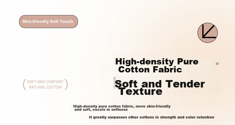 MUJI 100% Cotton 4-Piece Bedding Set for 1.5/1.8m Bed, Pure Cotton Bed Sheet and Duvet Cover 200x230cm 5