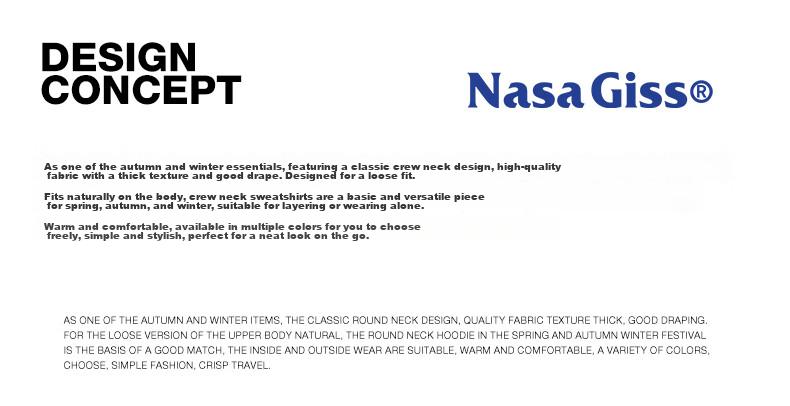 NASA GISS Hooded Sweatshirt for Men, Solid Color Basic Style Top, Couple's Versatile Long-Sleeve T-Shirt, Gray Hooded Regular Fit, Size M 6