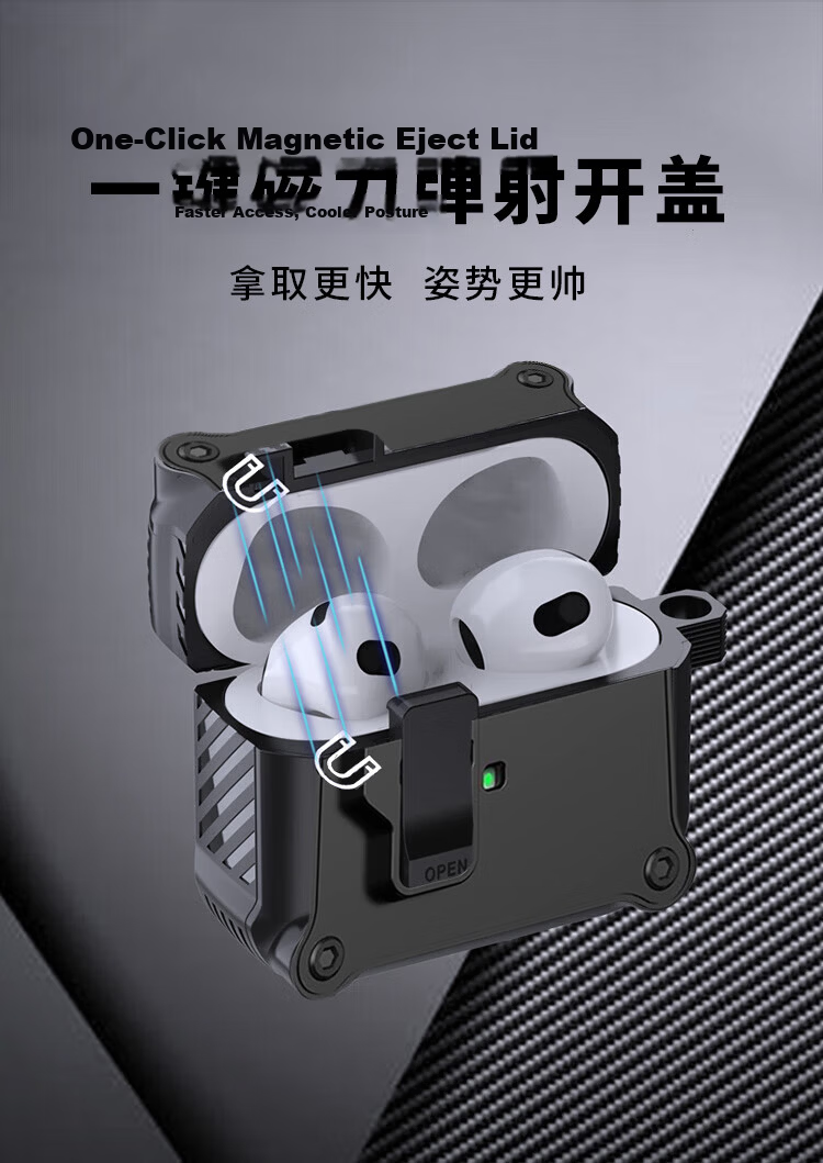 TRUST ME AirPods Pro 2 Protective Case Pro2 Shockproof Magnetic Cover Wireless Bluetooth Earphone Case Anti-Lost Split Smart Flip White 2