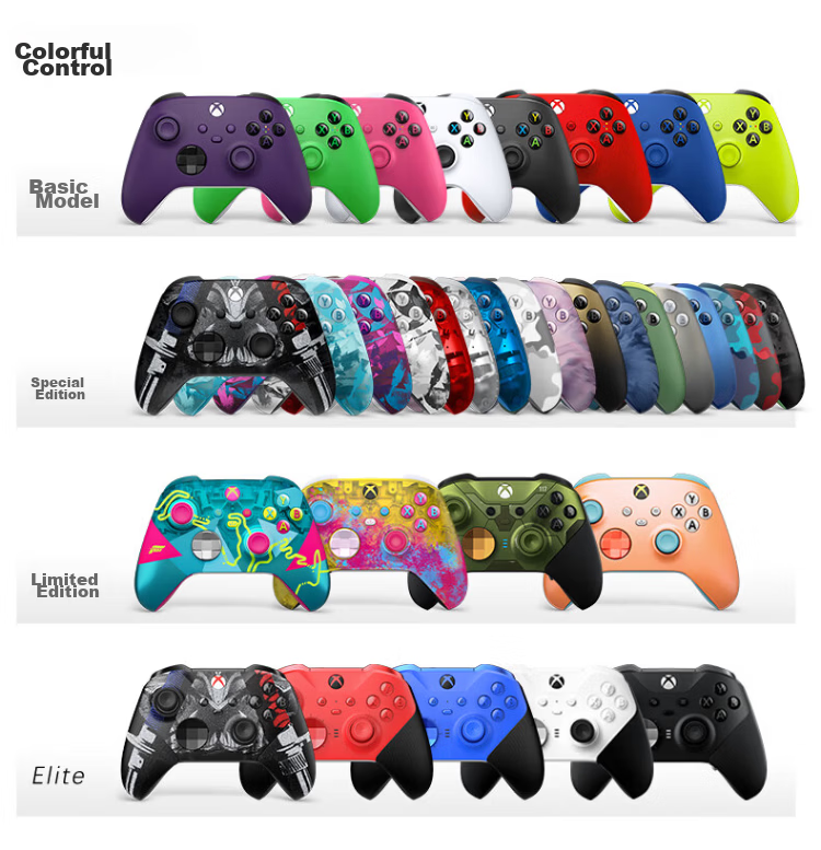 XBOX Microsoft Xbox Wireless Controller Set [Koi Red + Joystick Caps] Compatible with Xbox/PC/Steam Mobile Tablet New Year Valentine's Day Goddess Festival Gift 13