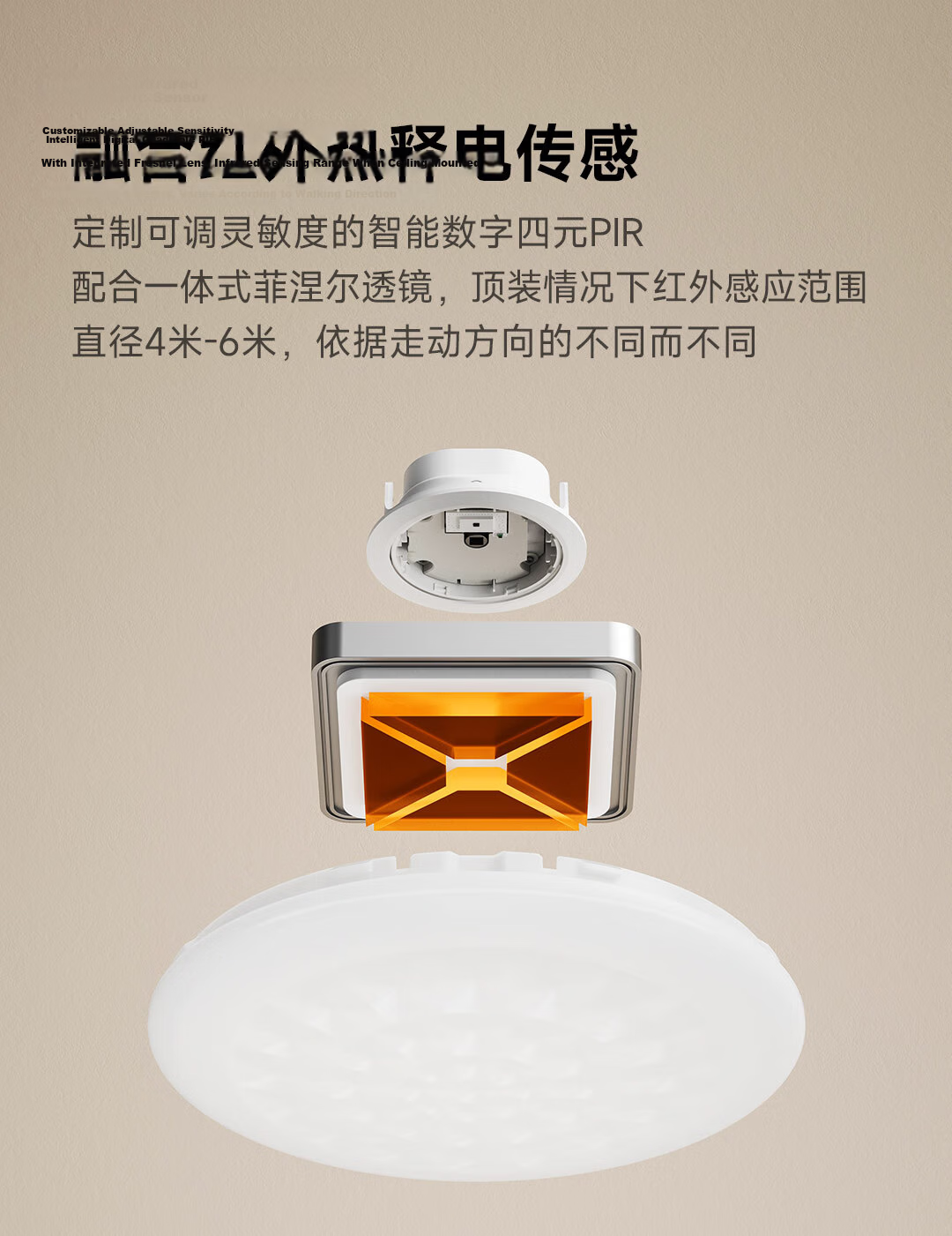 Linptech ES1 Smart Human Body Sensor with Intelligent Detection, Integrated with Mijia APP, Side-Mounted Lite Versio 11