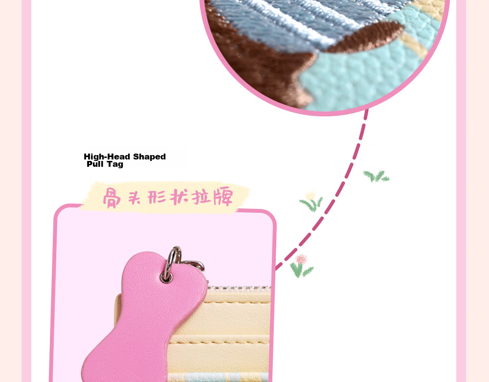 Toutou Short Women's Wallet Dachshund Dog Wallet Card Holder Coin Purse Clutch for Girls Girls' Birthday Gift for Girlfriend 13