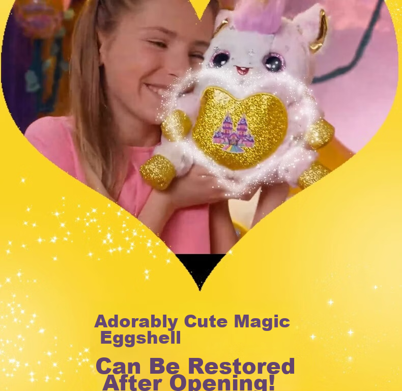 ZURU Cloud Wave Unicorn Magic Egg Mini Hug Egg Plush Toy, Birthday Gift for Boys And Girls 8