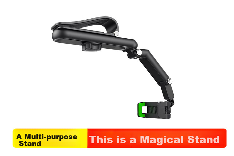 Digalun Sun Visor Car Phone Holder Multifunctional Rearview Mirror Car Mount Support Clip Desktop Car AR Navigation Phone Stand Universal Decorative Accessories 4