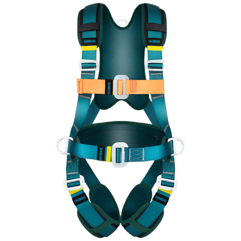 SHANDUAO High-Altitude Five-Point Full-Body Safety Harness New National Standard Air Conditioning Installation Outdoor Climbing Safety Rope Set AD9071 Mother and Child Buckle Separate Safety Harness