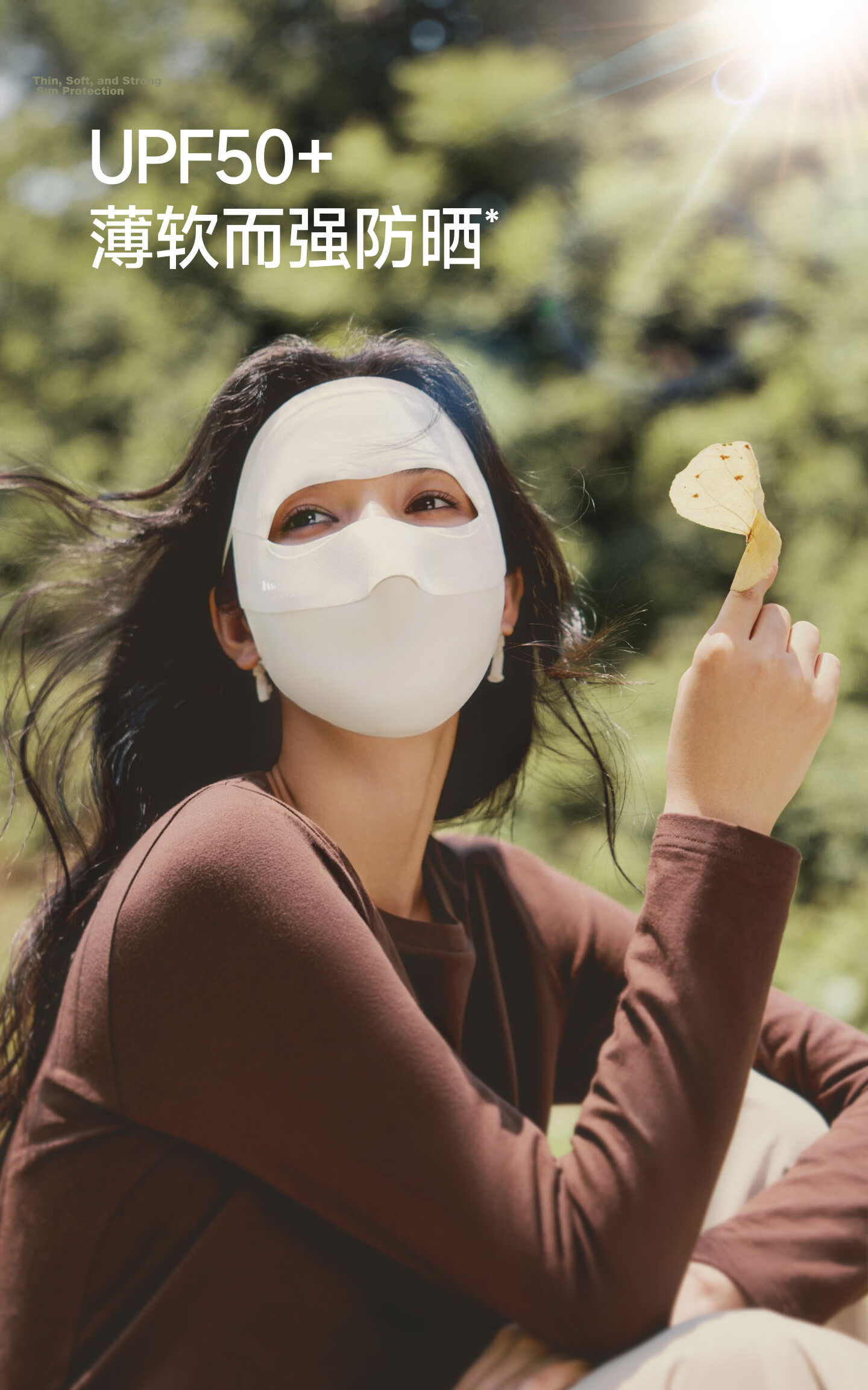 Beneunder Face Mask, Sun Protection Face Cover, Full-Face Coverage, Lightweight And Seamless, Sunscreen Face Mask, Face Bib, High-Quality Cycling Breathable Medical Beauty Gray 7