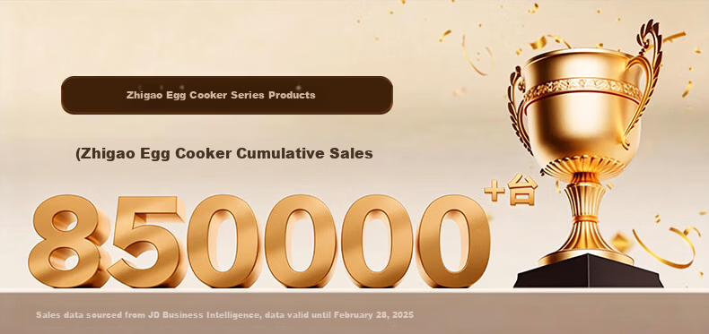 CHIGO Egg Cooker Double-Layer Steamer Smart Timer Auto Power-Off 2026 Model Breakfast Steamed Egg Machine JPZDQ859 1