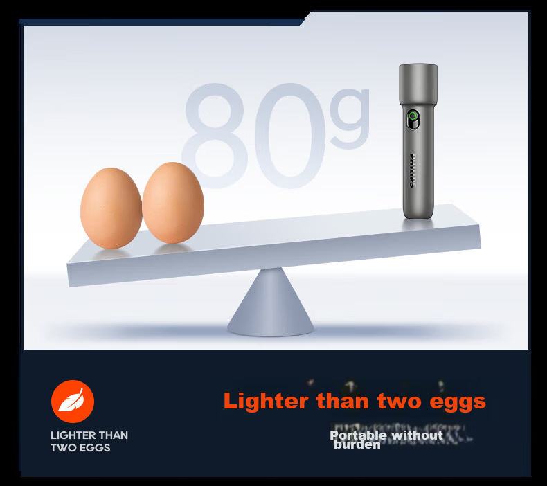 PHILIPS High Brightness Flashlight Portable Mini Tactical Outdoor Emergency Light 7