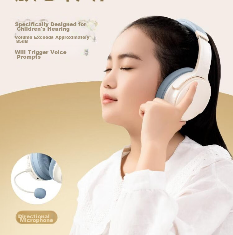 Deli Children's Recitation And Memorization Headphones for Reading And Memorizing, Bluetooth Headphones for Learning And Memory, Birthday Gift Box Set, Blue 15