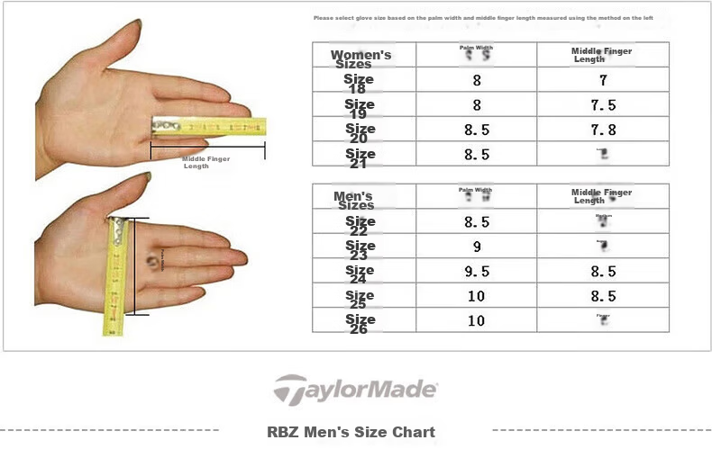 Taylormade Men's RBZ Golf Glove Anti-Slip Durable Comfortable Left Hand Single White Size 25 2025 New Model 8