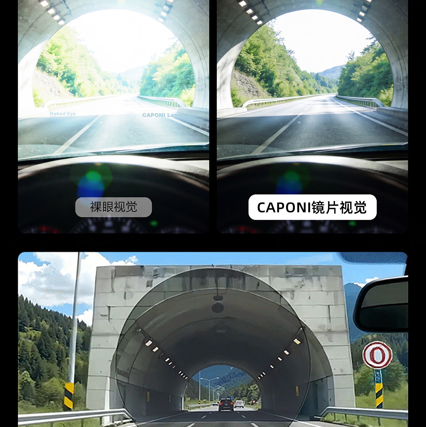 CAPONI Polarized Clip-On Sunglasses for Men, Prescription Compatible, Anti-Glare, UV Protection, Driving Sunglasses 15