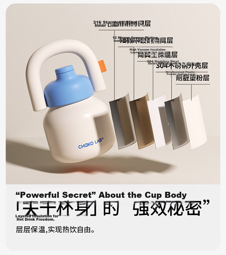 Chakolab New Year Festival Limited Edition Straw Insulated Cup Girlfriend Spring Festival Gift Dual-Drink King Cup Portable Kettle Gift Water Bottle 6