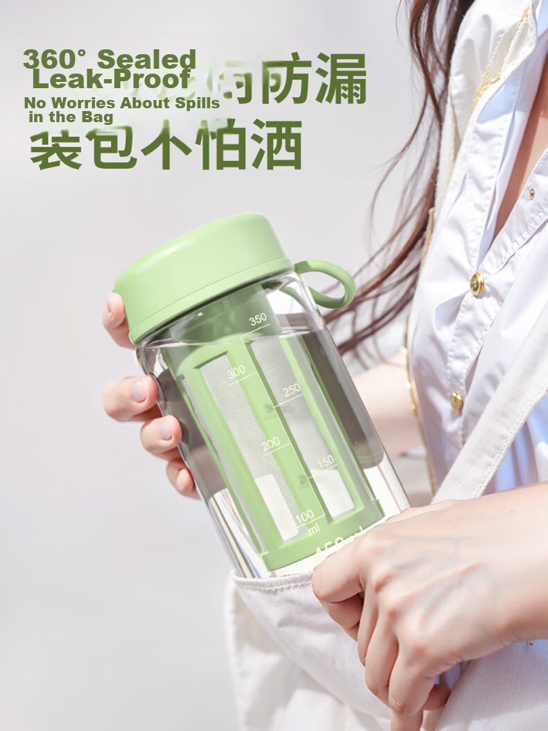 CLITON Ceramic Coffee Mug with Lid and Straw Large Capacity Office Water Cup Milk Breakfast Mug 3