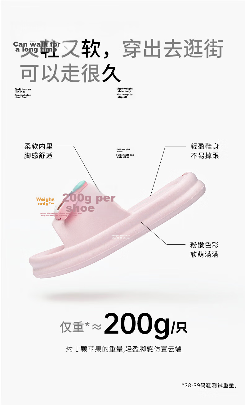 MINISO Women's Slippers, Home Indoor Shoes, Comfortable Feel, New Cute All-Season Slippers, Yuguigou Blue, Size 36-37 10