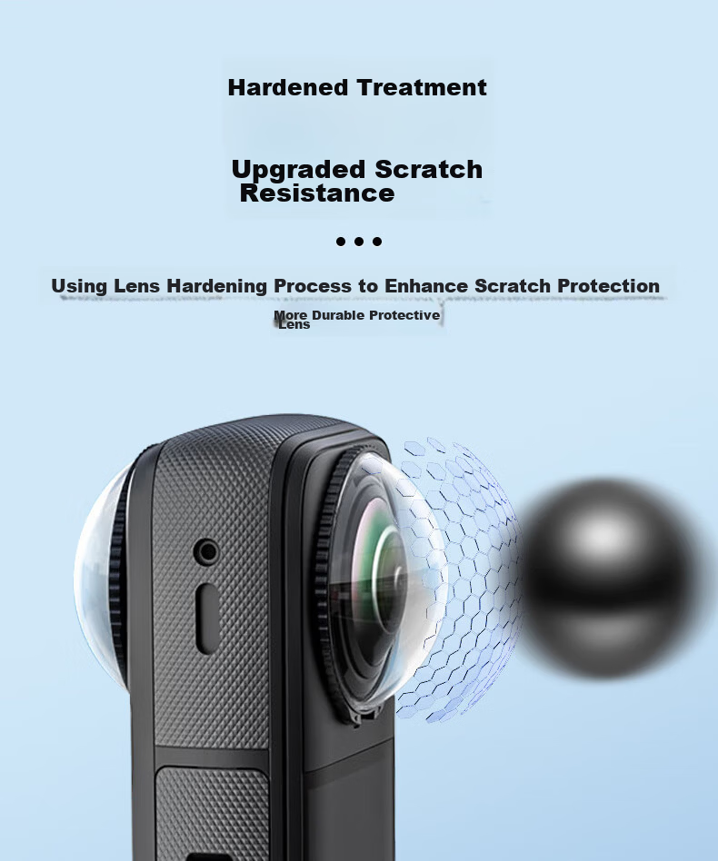 Smorss Silicone Lens Protective Case for DJI Action 6 with Lens Cap and Wrist Strap, Sports Camera Accessories 9