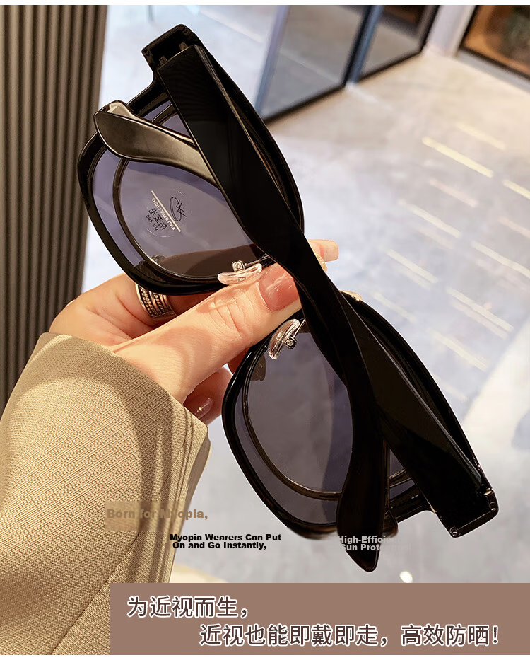 LESCA LUNETIER Clip-On Sunglasses for Nearsightedness, Polarized UV Protection Sunglasses for Men And Women, Driving Sun Protection with Prescription Lenses 5
