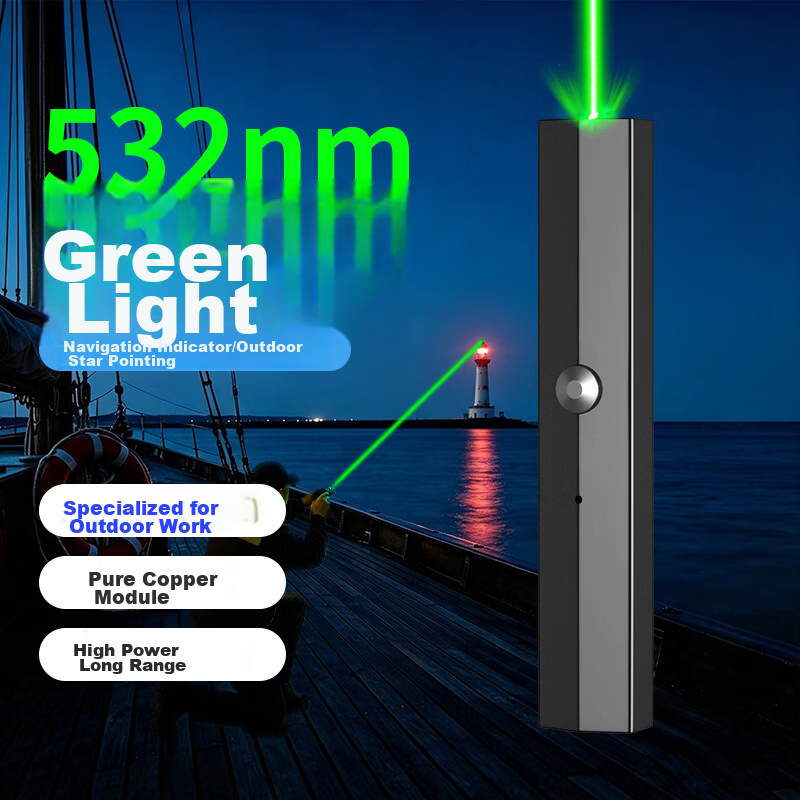 Whistler Green Light Laser Pointer High Power Laser Pen Strong Light Long Range Outdoor Engineering Real Estate Laser Light LED Screen Special Thick Beam Indicator Pen Infrared Rechargeable Teaching P
