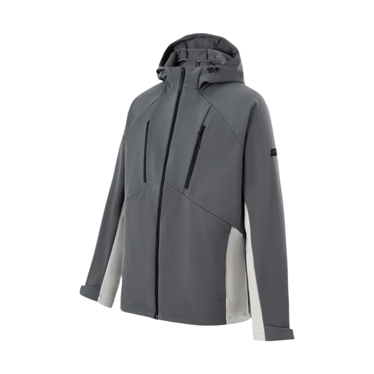 Adidas Fleece-Lined Outdoor Hooded Training Casual Sports Jacket for Men KG8968 Dark Gray M