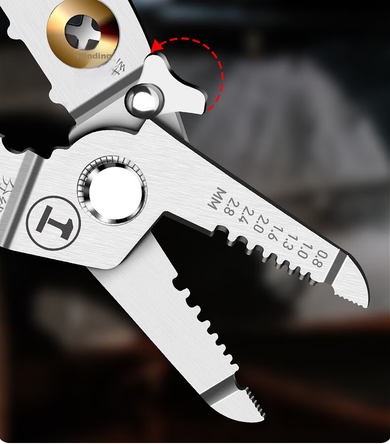GREENER 7-Inch Multi-Function Wire Stripper and Crimping Pliers Electrician Wire Stripping Tool Household Wire Cutter 15