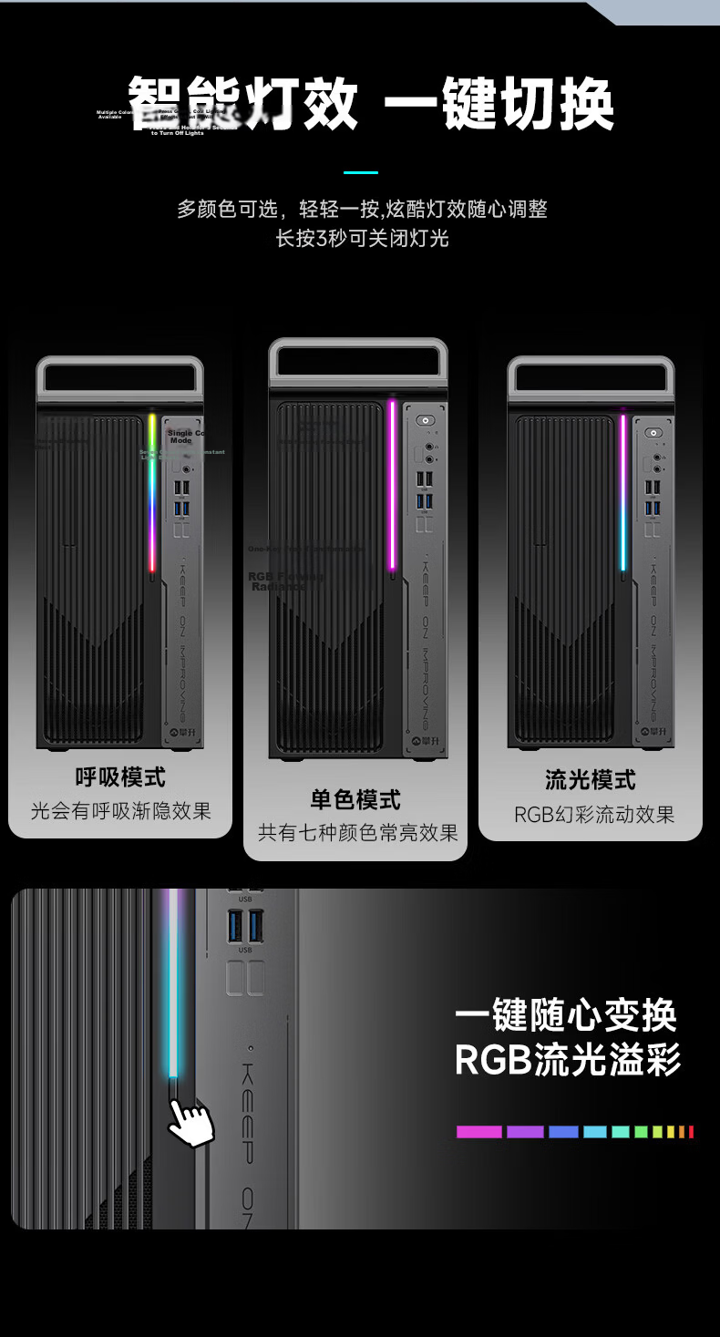 Pansheng Elite Pro Desktop Gaming PC (14th Gen Core i5-14400F, RX6500XT 4GB Dedicated Graphics, 16GB RAM, 512GB SSD) 6