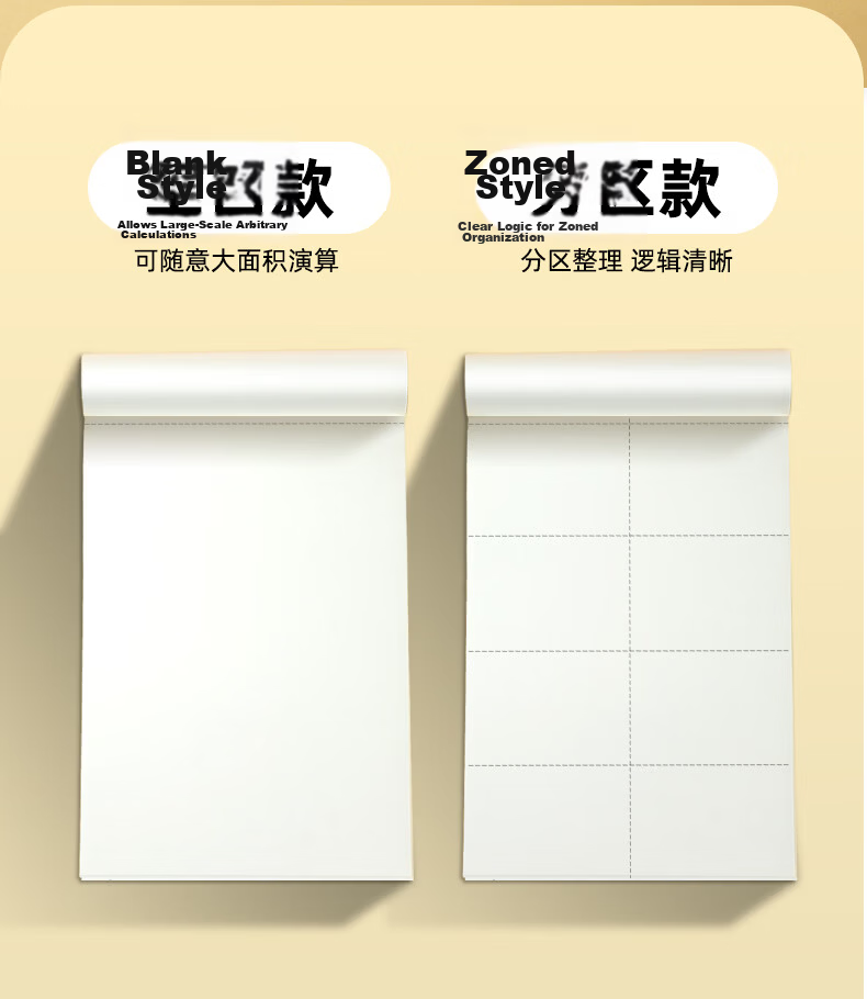 COMIX English Notebook Saddle Stitch Subject Notebook 16K 20 Sheets Homework Book Kraft Paper Junior High and Primary Student Exercise Book 5-Pack ECD1620-5 English 2