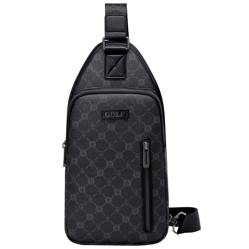 GOLF Men's Large Capacity Chest Bag Printed Crossbody Shoulder Bag Casual Business Small Backpack Phone Bag Trendy Sports Bag