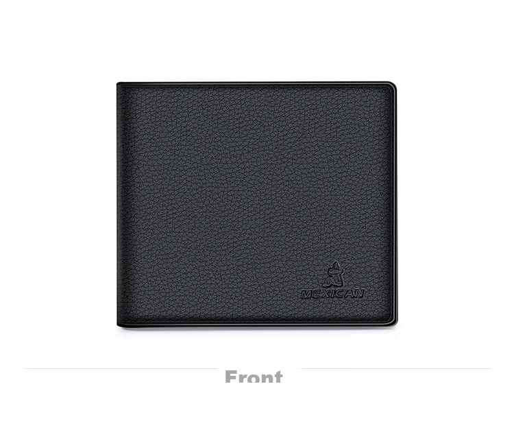 MEXICAN Genuine Top-Grain Leather Business Wallet for Men, Fashionable Short Wallet with Multiple Card Slots, Horizontal Design, Birthday Gift for Me 15