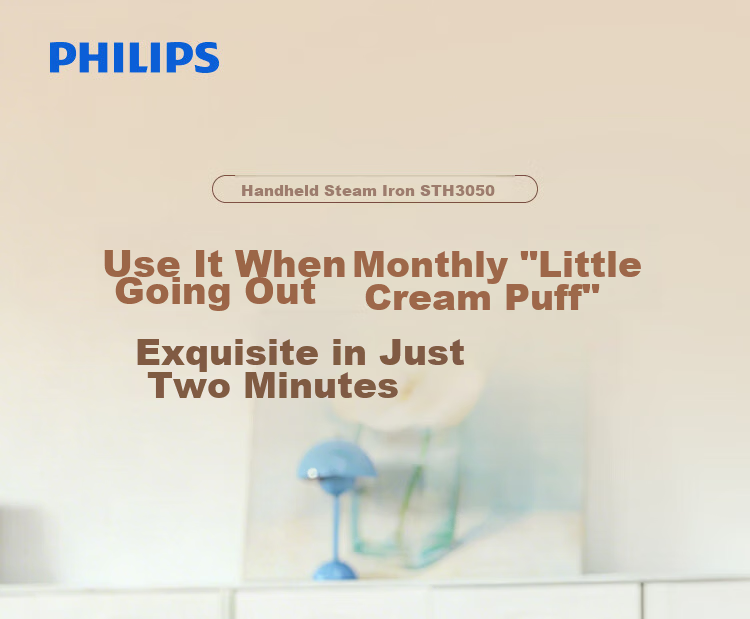 PHILIPS Handheld Compact Iron And Garment Steamer for Home Use, Portable Travel Ironing Machine, Gift, STH3050/30 25