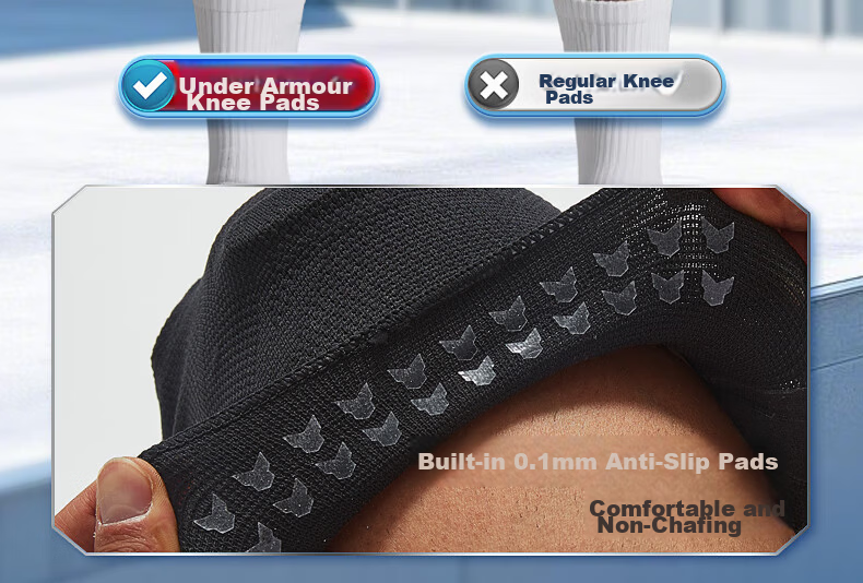 Under Armour Knee Pads (2 Pieces) Sports Running Meniscus Basketball Badminton Patella Warm Mountain Climbing Knee Joint Support 10