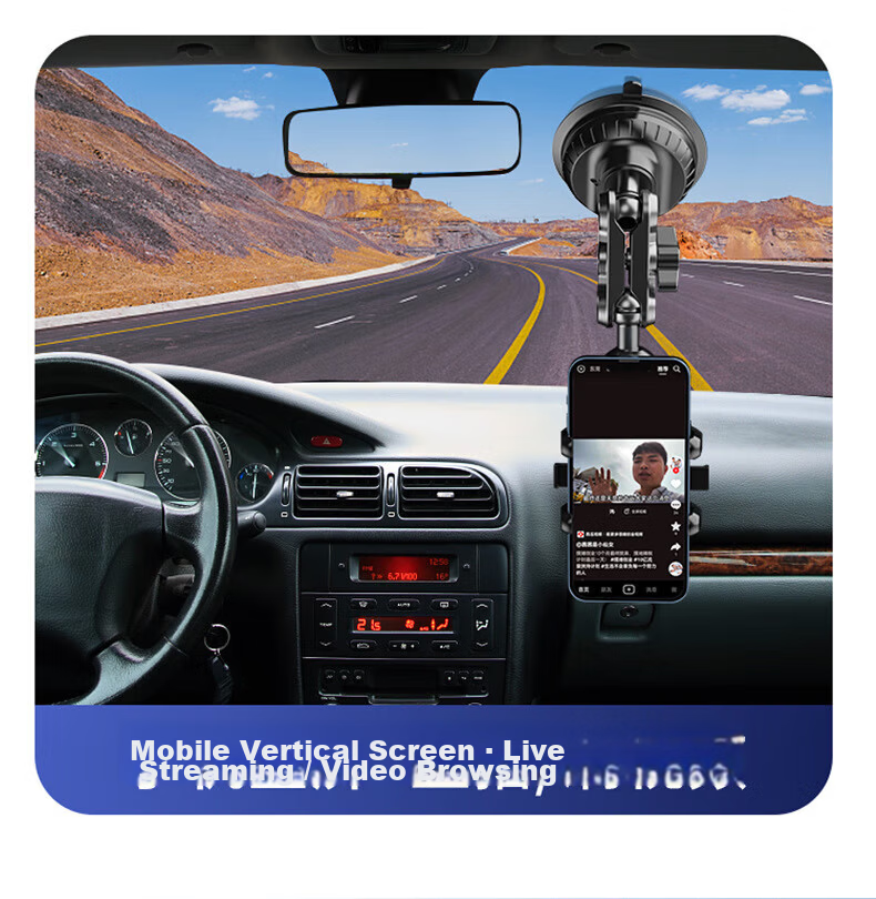 Dijialun Car Phone Holder, First-Person View Mount for DJI And GoPro Suction Cup Action Camera Gimbal Equipment 8