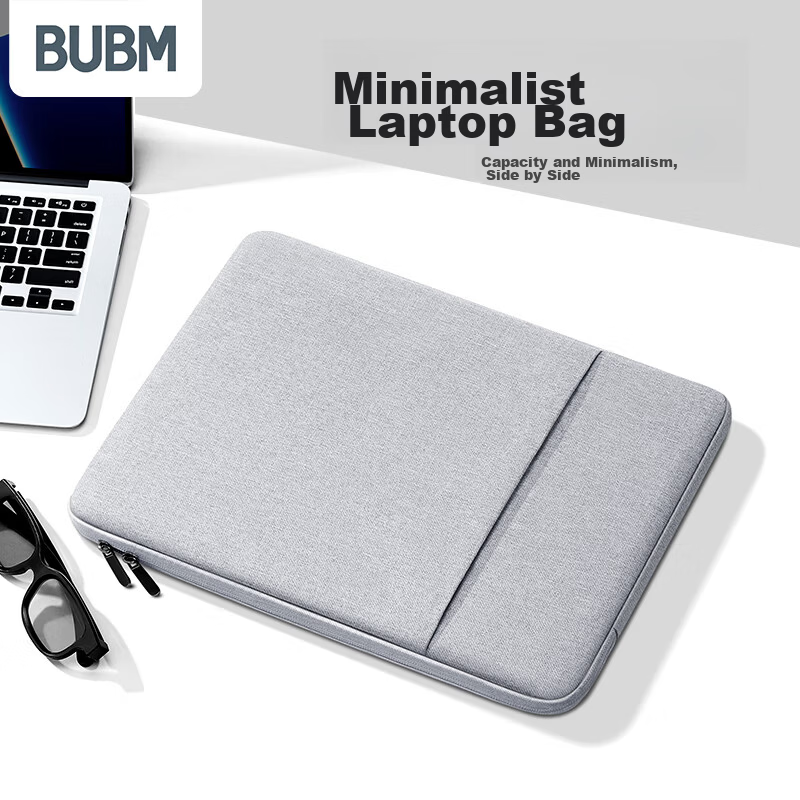 BUBM 15.6 Inch Laptop Bag Lightweight MacBook Sleeve Compatible with Apple Lenovo