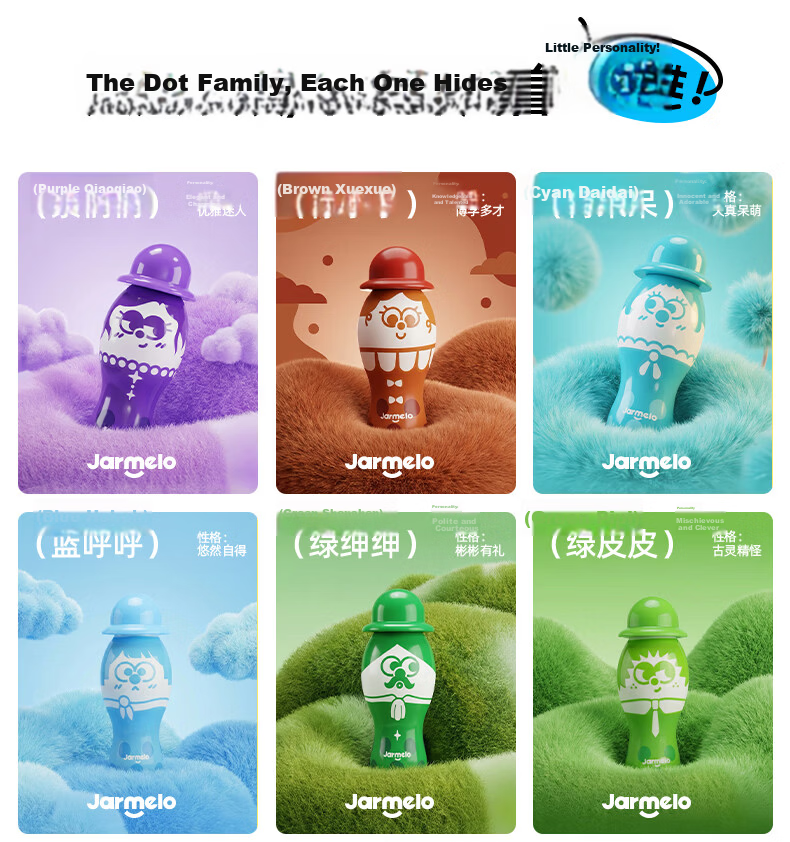Melo Childhood Little Colorful Dot Pens Children's Early Education Baby Enlightenment Doodle Set Kindergarten Drawing Starter 6 Colors 22