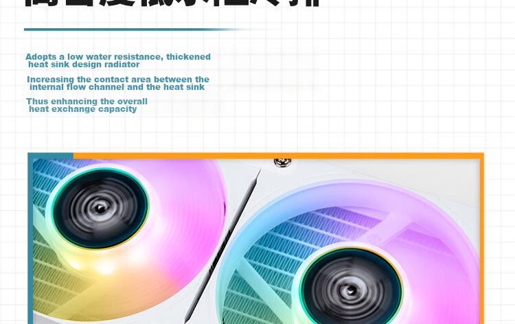 VALKYRIE B360W VK All-in-One CPU Liquid Cooler 2-Inch IPS LCD Screen Multi-Platform Support ARGB Lighting One-Cable Connection 10