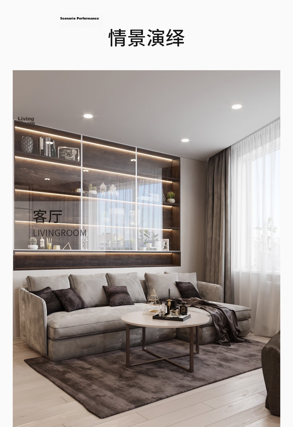NVC LED Downlight for Living Room, Bedroom, Hallway, Recessed Ceiling Light, All-Aluminum, 6 Watts, Paint White, Cool White, Cut-Out Diameter 75mm 15