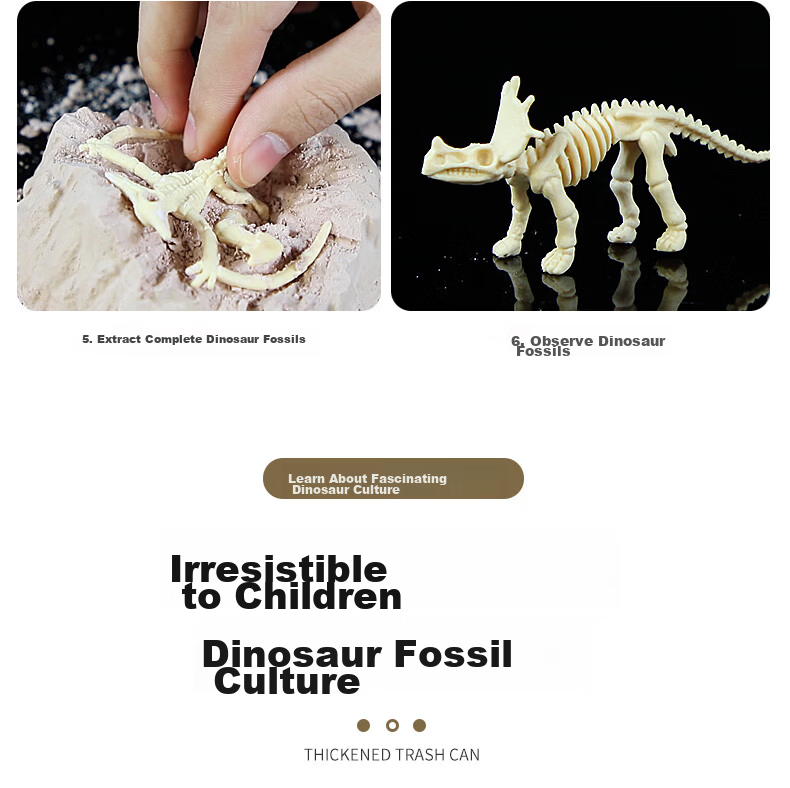 Babamama Volcano Eruption Science Experiment Kit, Dinosaur Model, Children's Toy, Student DIY Handmade Craft 8