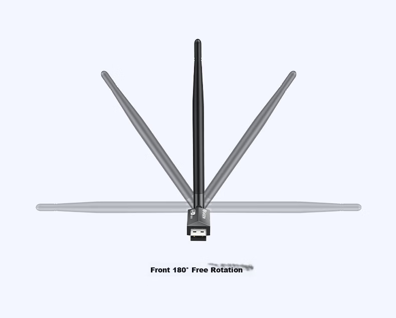 BIAZE WiFi7 Gigabit Gaming Plug-And USB Wireless Network Adapter, 6500M Tri-Band 5G Wireless Network Card for Desktop And Laptop Computers, WIFI Receiver 9