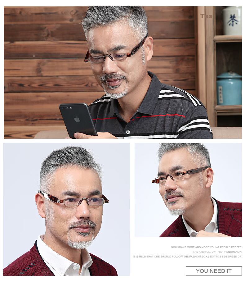 Funsonca Blue Light Blocking Reading Glasses Foldable Durable Imported Material 360° Rotatable Portable Pen Style Unisex 6109 Black +1.50 Diopter 19
