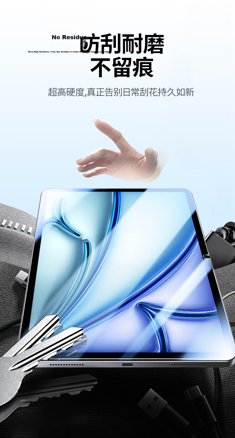 UGREEN Tempered Glass Screen Protector for IPad Mini 7, 8.3-Inch A17 Pro 2024 New Model Universal Mini 6 Film Mini 7/6 Apple Tablet Protective Film High Definition Film 10
